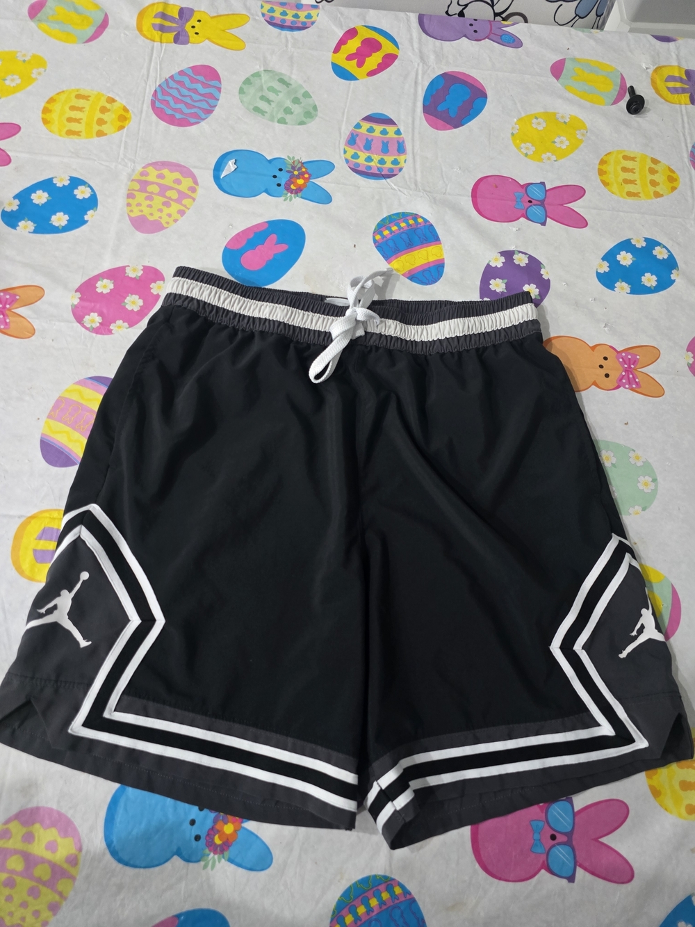 Jordan Black Shorts with White Trim - Kids